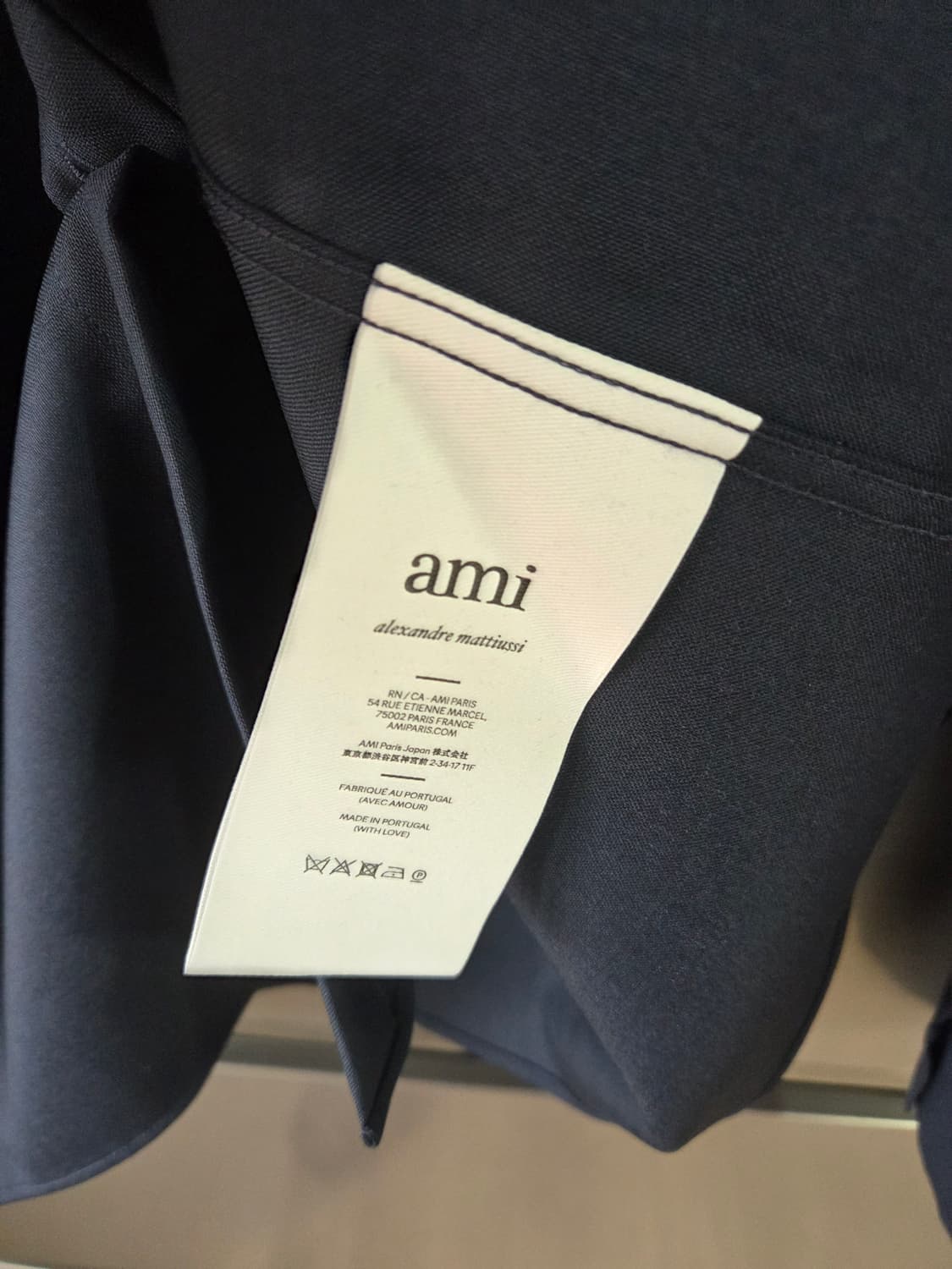 AMI 밀리터리 네이비 셔츠 사이즈L 상품이미지3