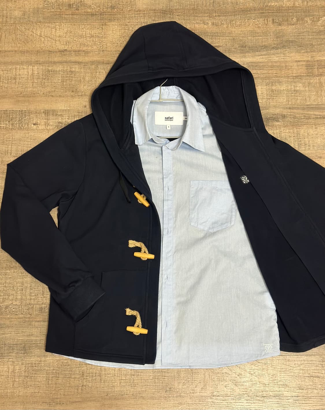 사파리스팟 (safarispot) 스쿨 셔츠 더플 후드집업 상품이미지3