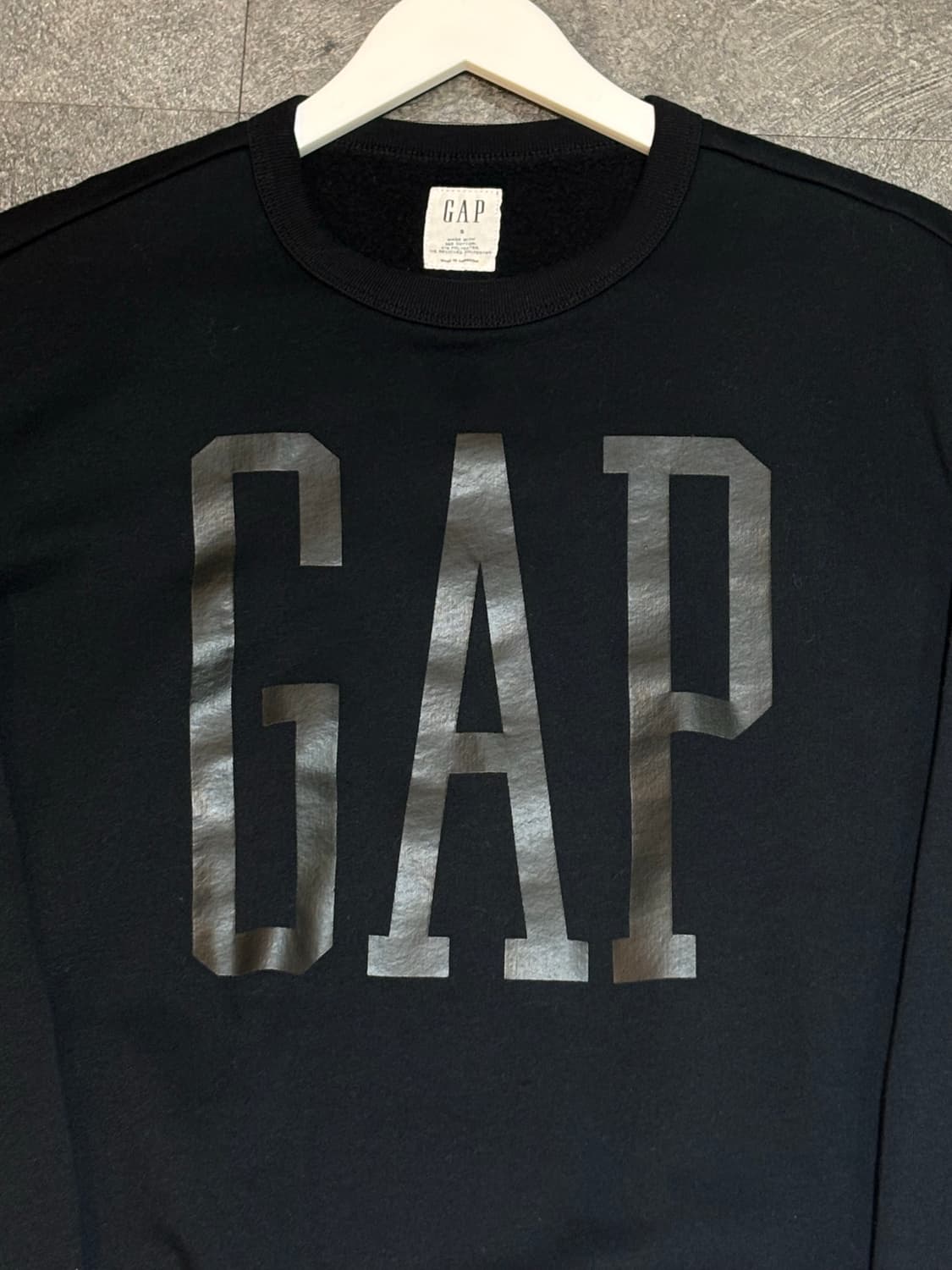 GAP 갭 맨투맨 블랙 S 상품이미지4
