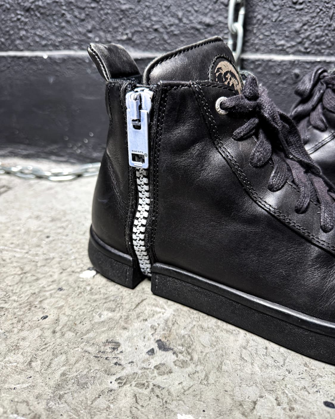 DIESEL – Zipper Leather High-top  상품이미지5