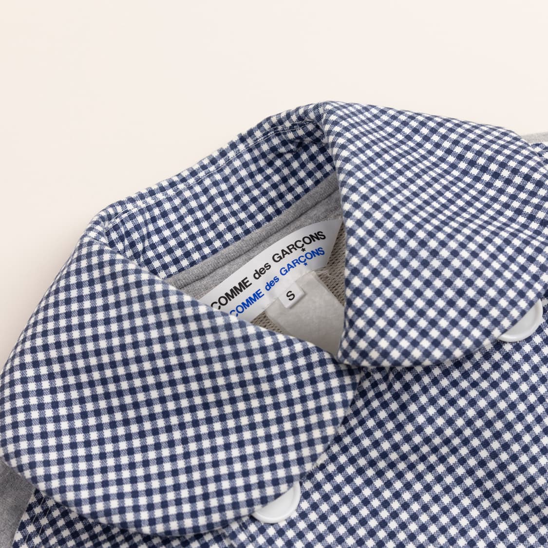 꼼데가르송 해체주의 체크 더블 자켓 S 상품이미지3
