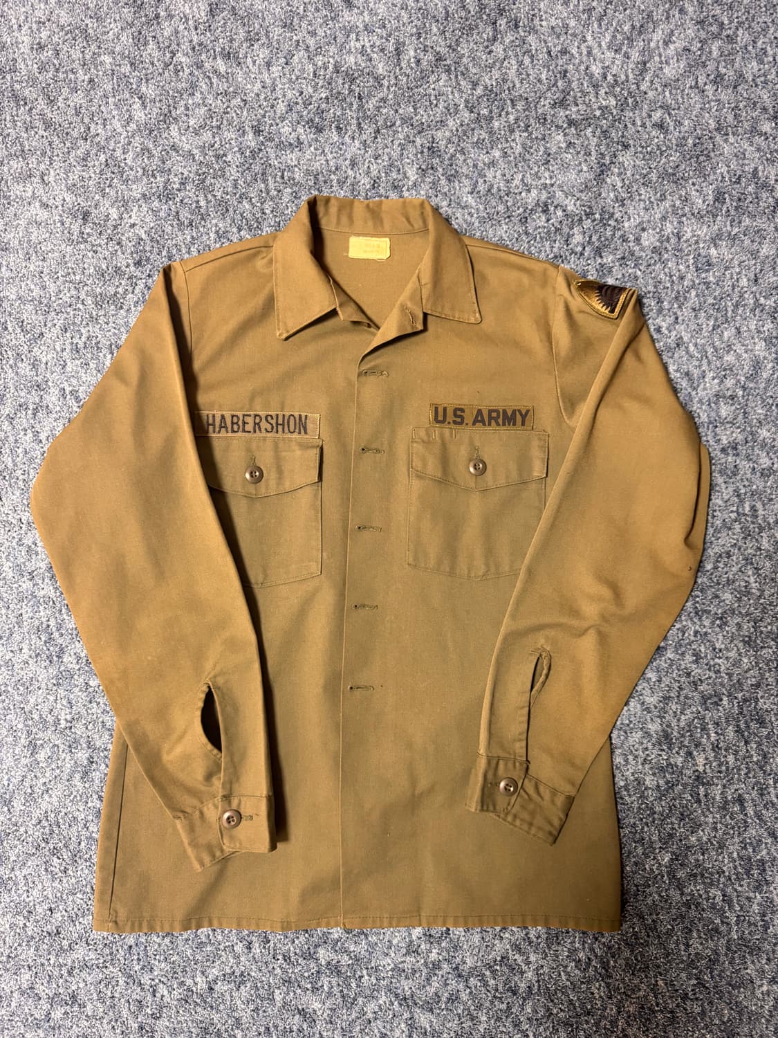 80s 오리지널 미군 OG-507 유틸리티 셔츠 상품이미지1