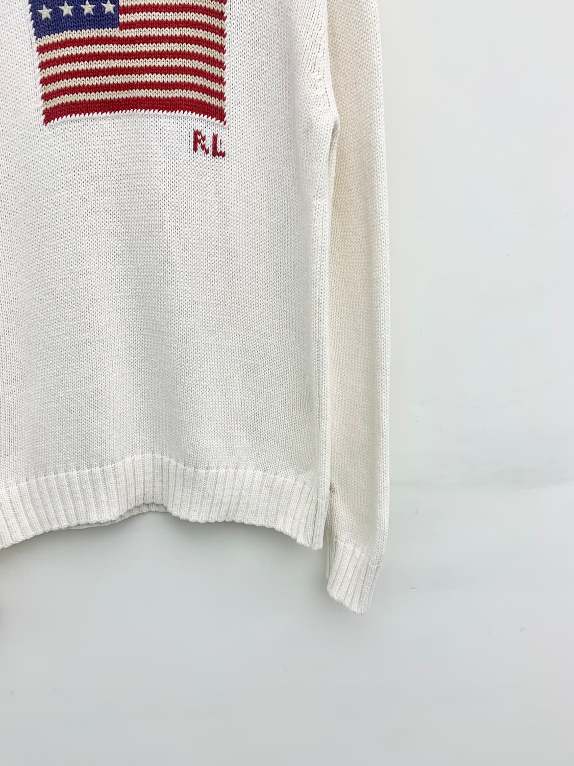 폴로 랄프로렌 화이트 USA 성조기 니트 상품이미지5