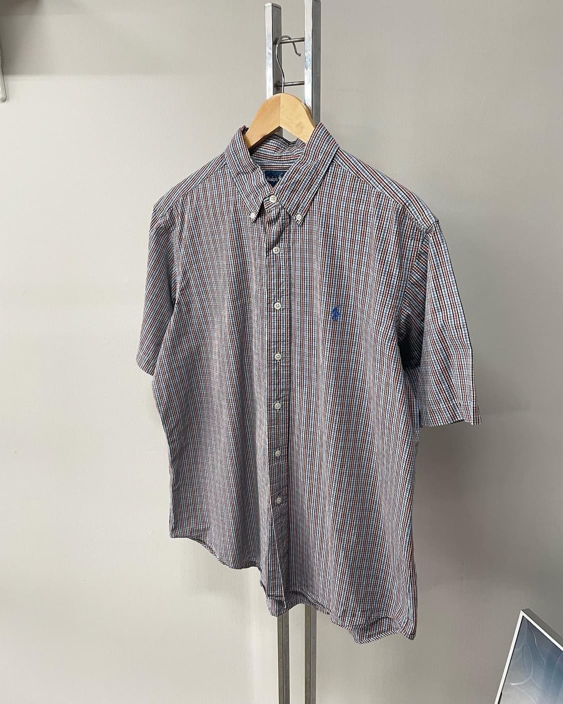 폴로 랄프로렌 클래식핏 체크 반팔셔츠 (105) 상품이미지1