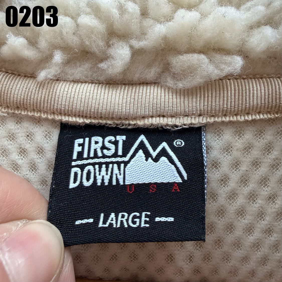 First down 퍼스트다운 플리스 후리스 집업 자켓 L 0203 상품이미지5