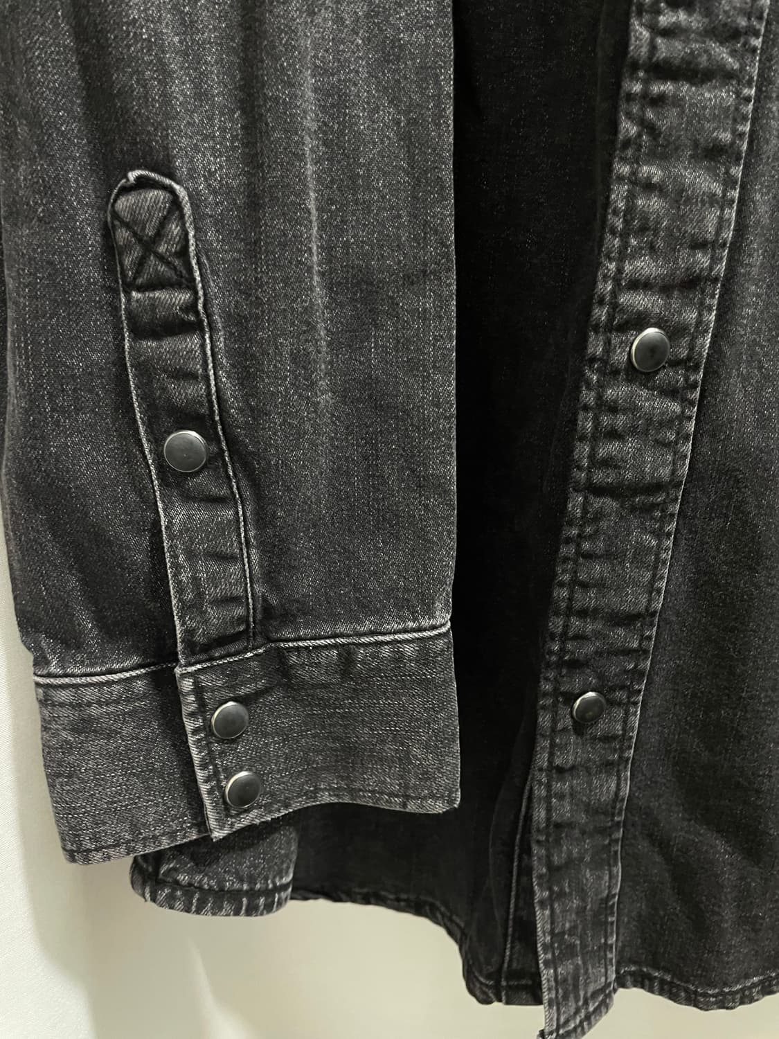 자라/ 데님 웨스턴 셔츠 블랙/ XXL 상품이미지9