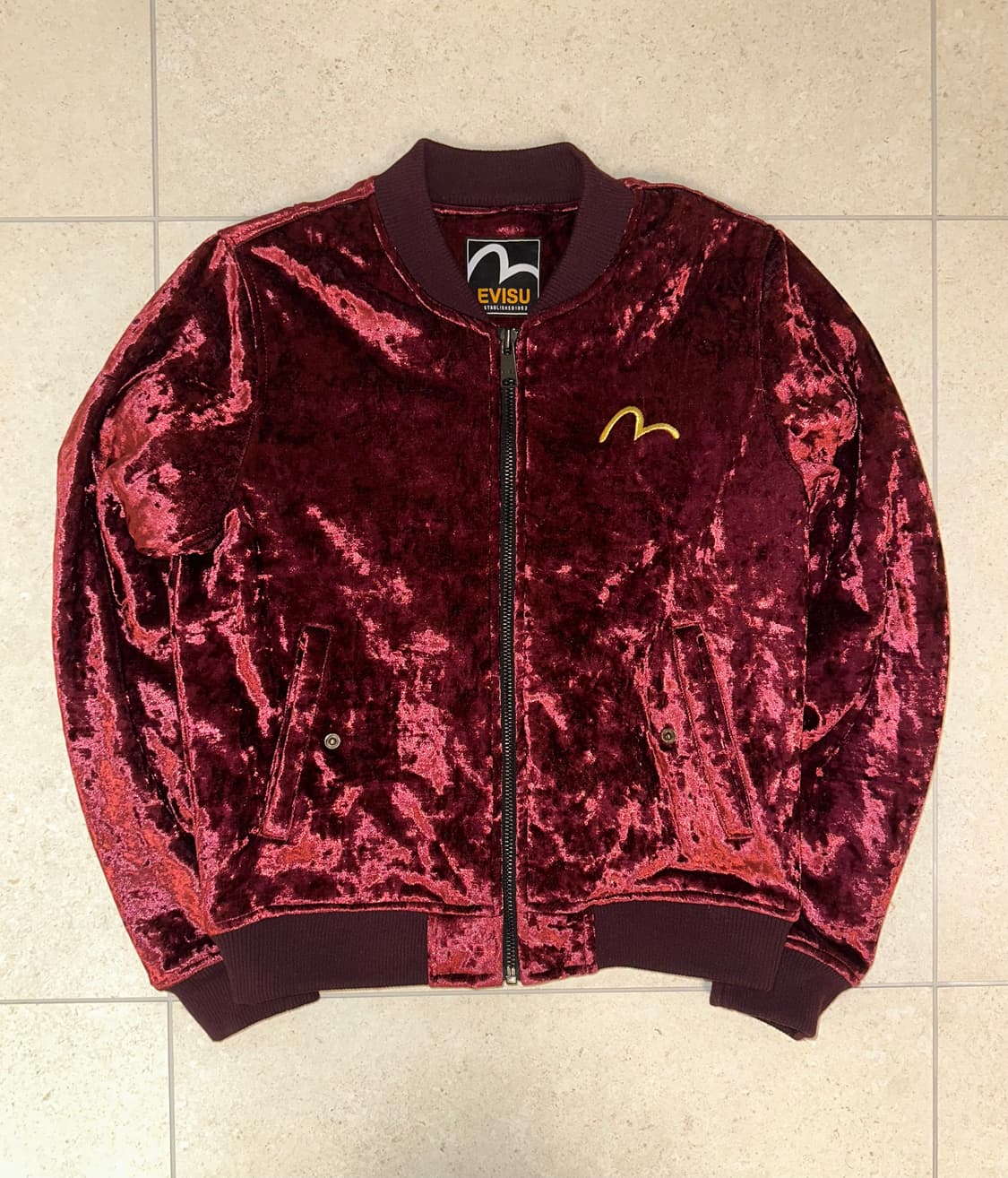 Evisu Velour Bomber Jacket 상품이미지1