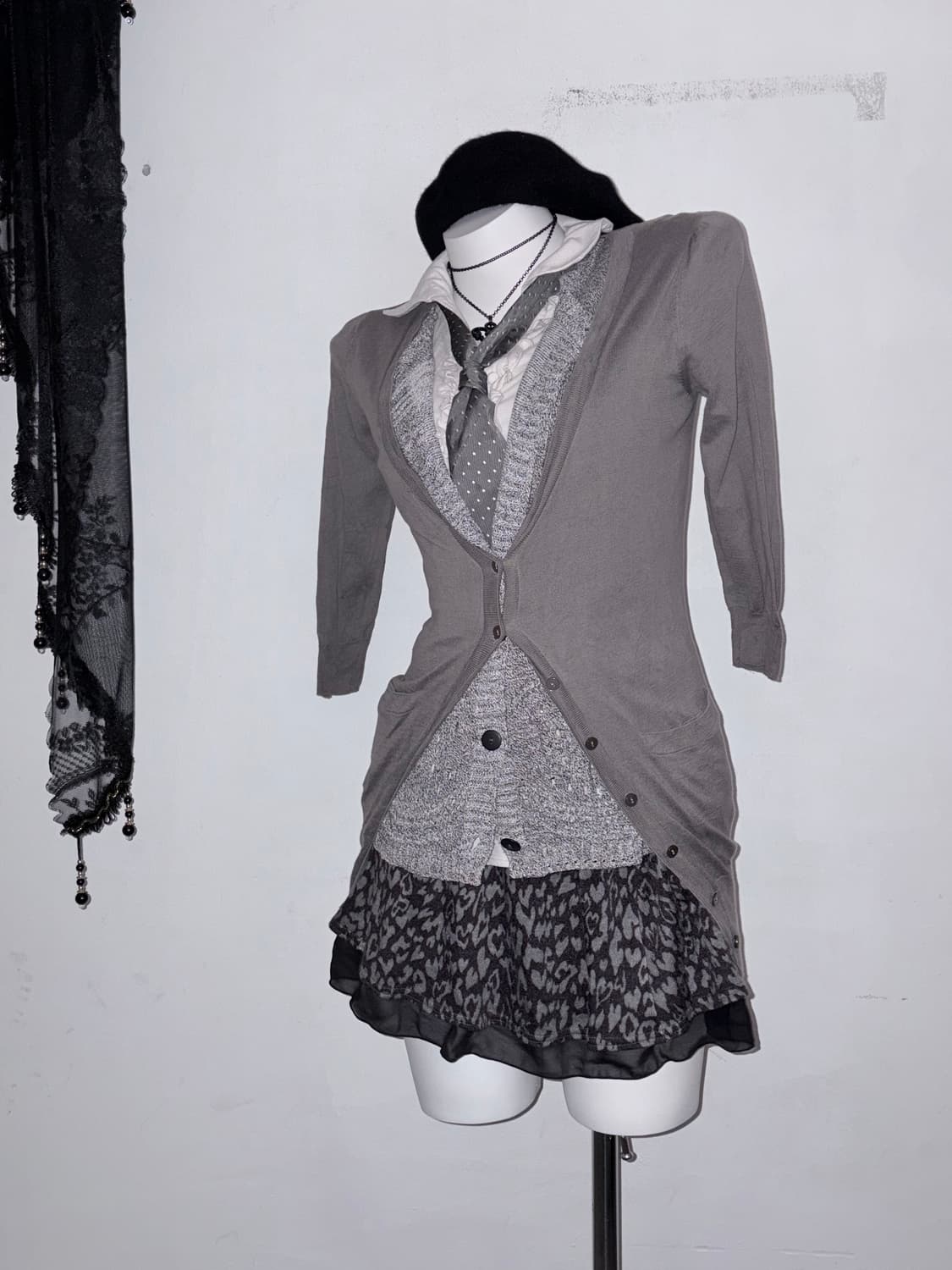 공겜여주 6pcs 코디세트 (멜란지, 뮤트, 차콜- 도트, 호피, 프릴) 상품이미지2