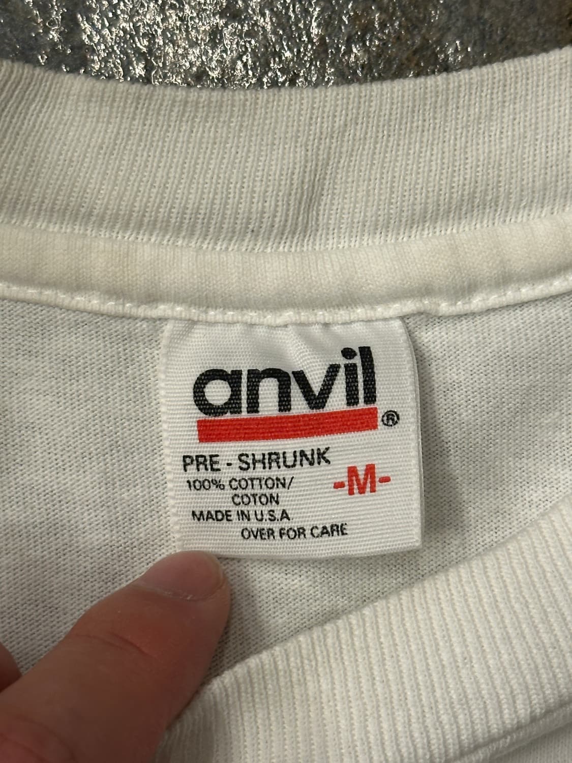 90s made in USA anvil 반팔티 M 상품이미지4