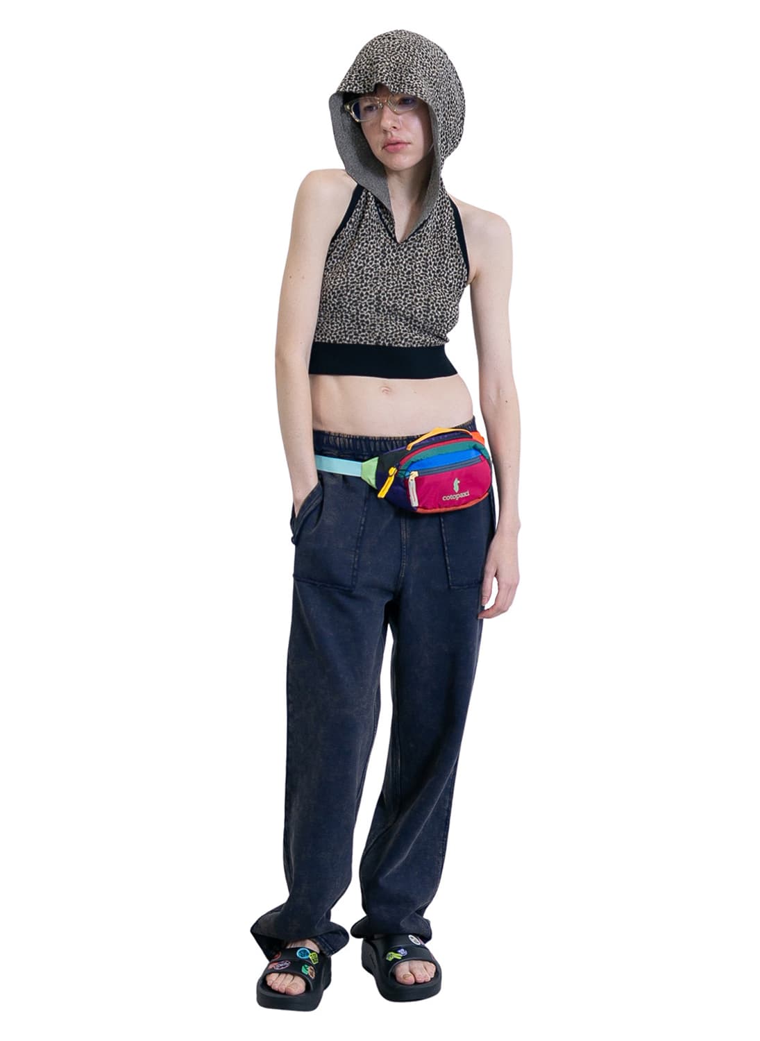 [F]퍼버즈 26ss 크롭 후드 니트/믹스 상품이미지2