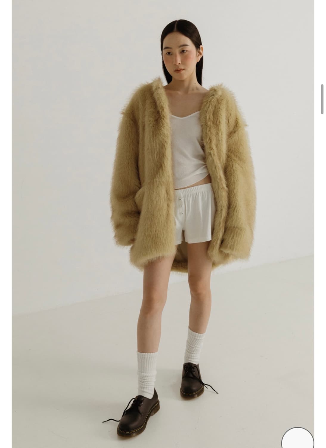 플리즈프로젝트 퍼자켓 베이지 (새상품) 상품이미지4