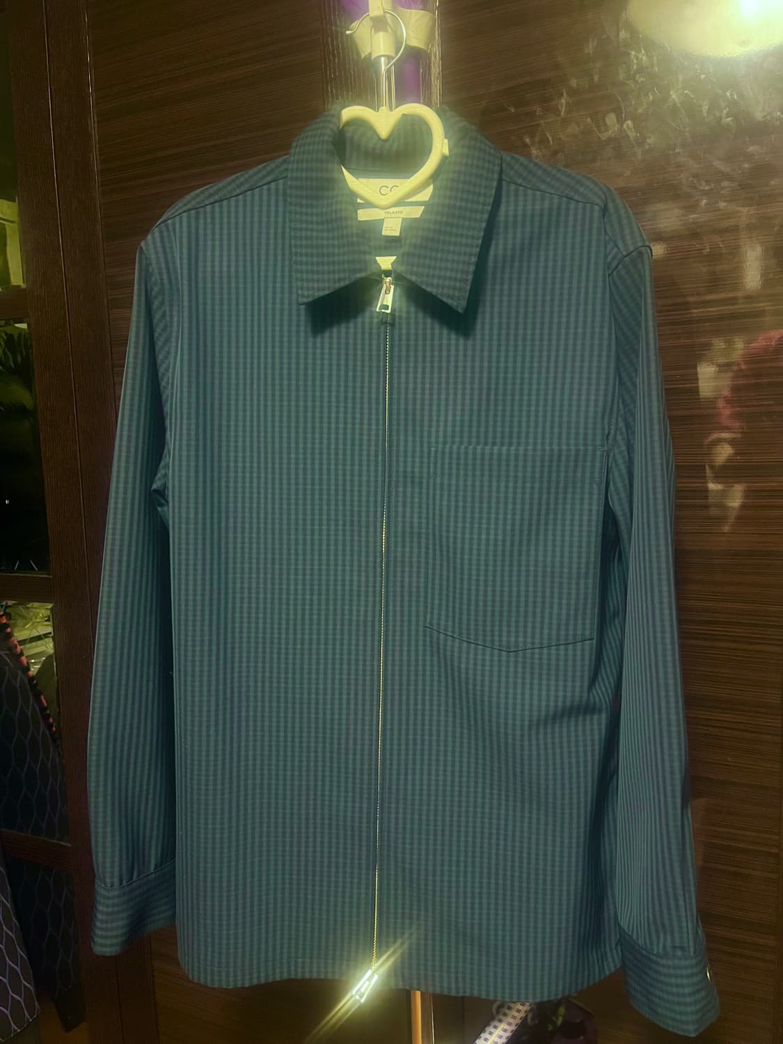 [남성XS]COS 코스 릴렉스드핏 네이비 체크패턴 자켓 상품이미지1