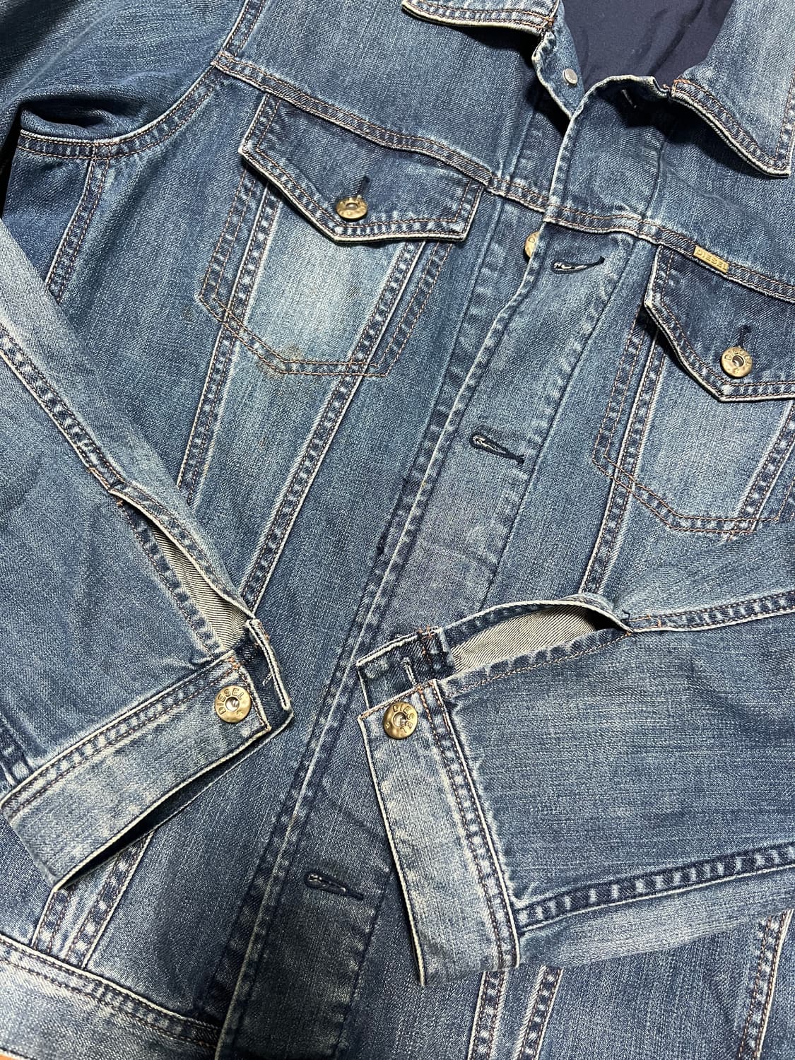디젤 청 데님자켓 남성 정품  상품이미지7