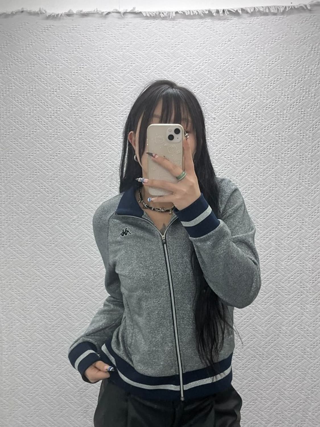 카파 희귀 Y2K 트윙클 트랙탑 져지 집업 S C07689 상품이미지1