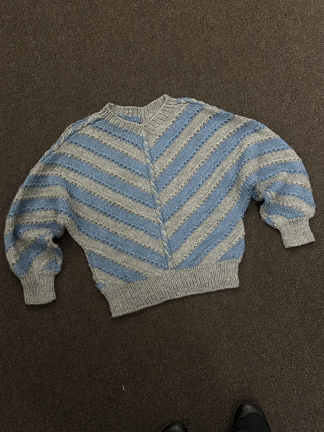 OS)재패니즈 빈티지 라글란 스트라이프 스웨터 상품이미지1