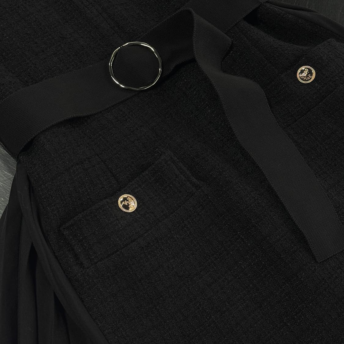 산드로 22 트위드 플리츠원피스 상품이미지5