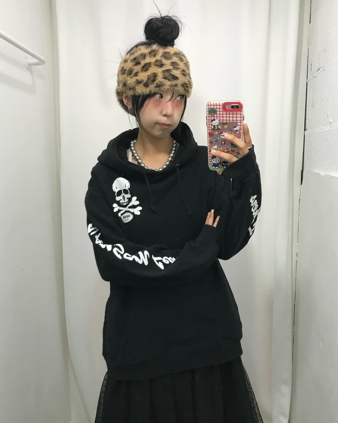 Vanson Skull Logo Hoodie 상품이미지6