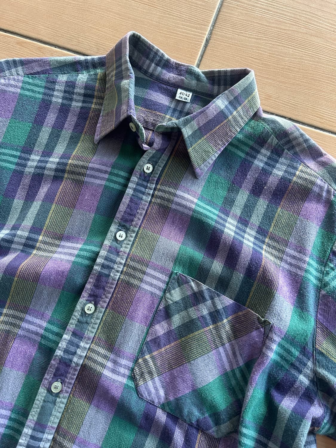 Vintage check shirts 상품이미지2