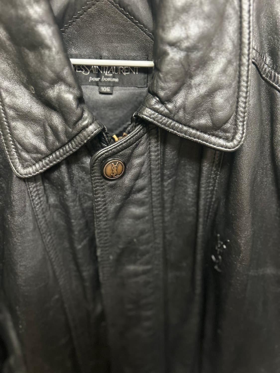 90s Ysl pour homme leather bomber 105 상품이미지5