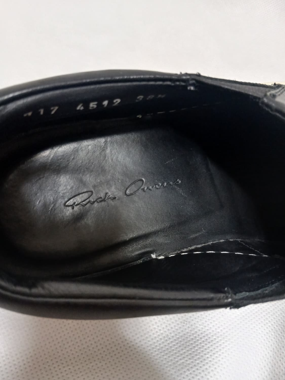 릭오웬스 / 17fw 라몬즈 보트 레더 슬립온 / 38.5 (250) 상품이미지7