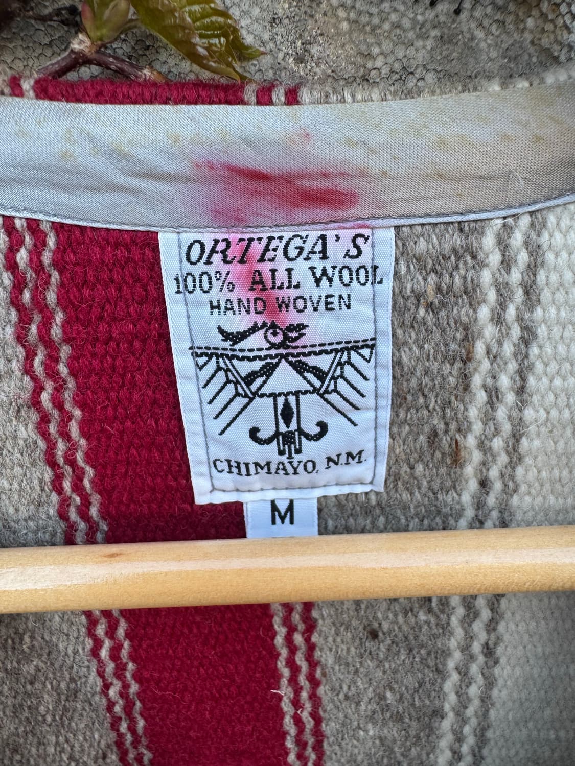 오르테가 핸드 우븐 울 네이티브 아메리칸 웨스턴 치마요 베스트 조끼 상품이미지6