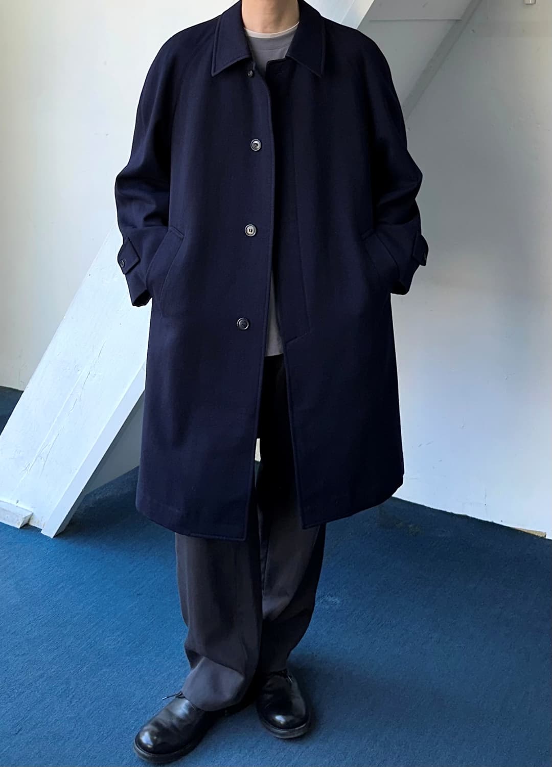 Wool melton soutien collar coat 상품이미지6