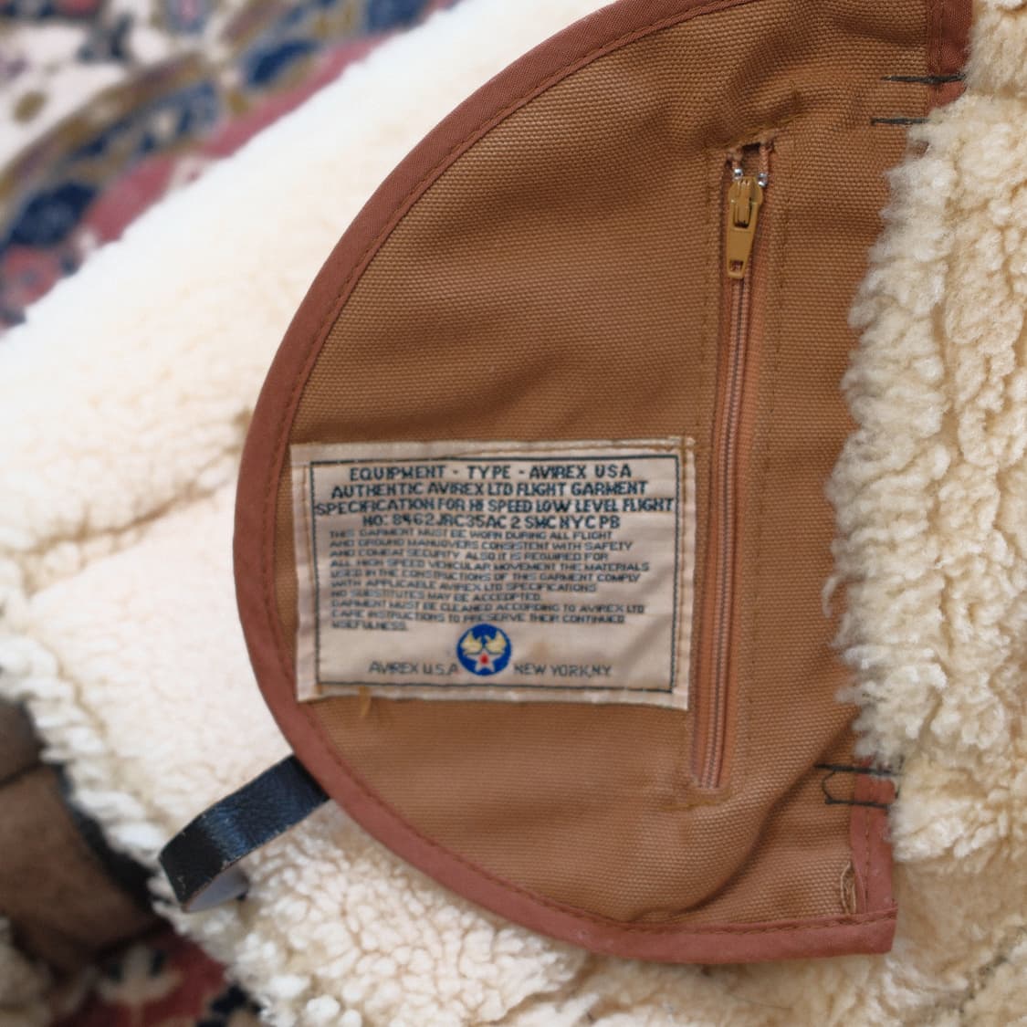 아비렉스 b3 무스탕 무통 자켓 36 상품이미지7