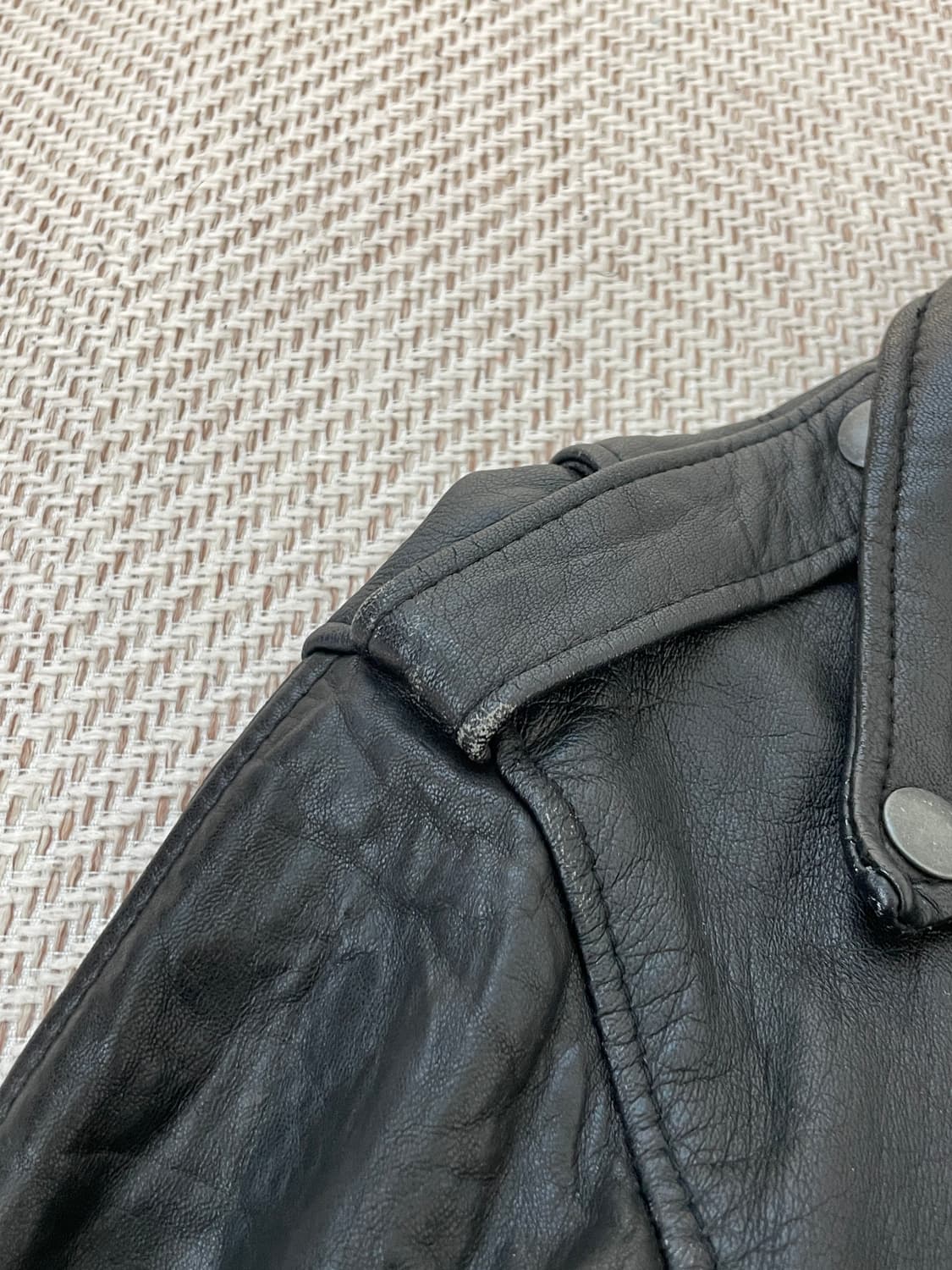 빈티지 더블 라이더 레더 재킷 J03926 상품이미지6