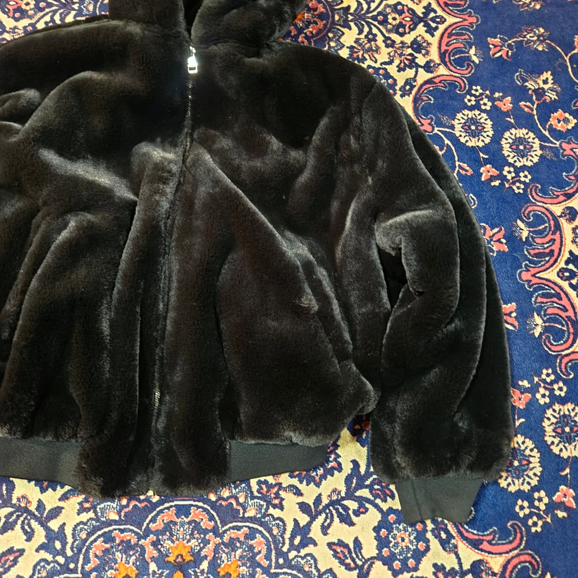 자라(ZARA) 리버시블 에코퍼 가죽 자켓 L size 상품이미지3