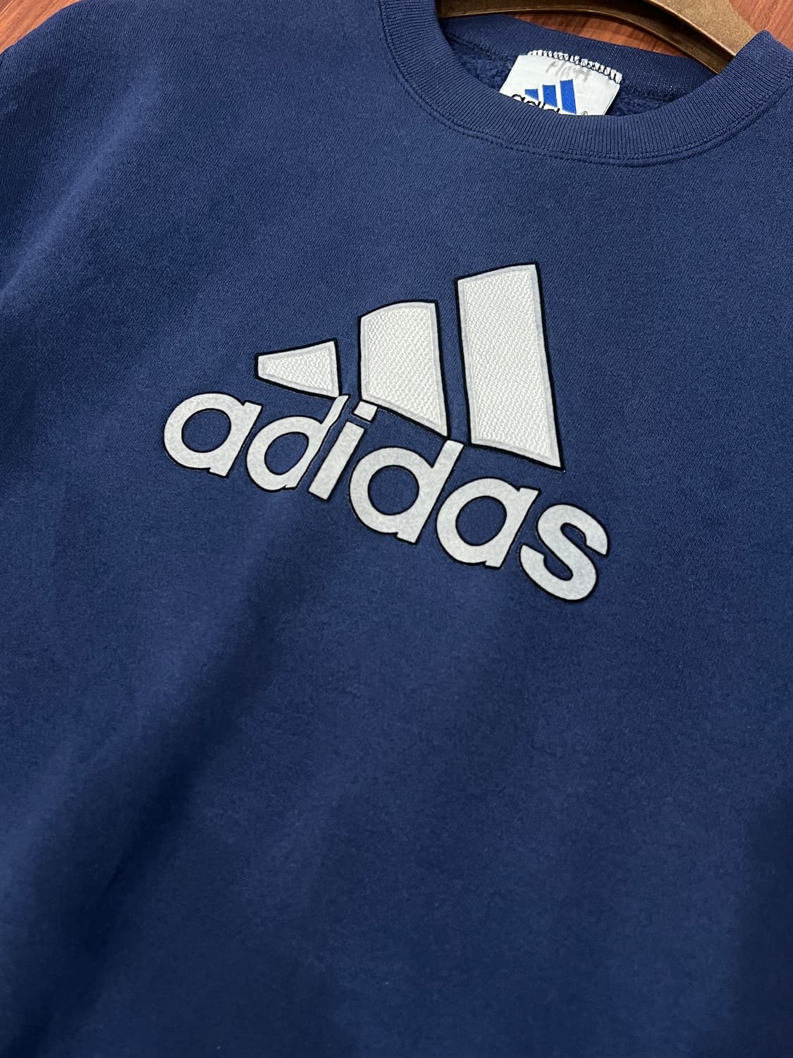 90s Adidas 아디다스 스펠아웃 스웻셔츠 (made in USA) 상품이미지7