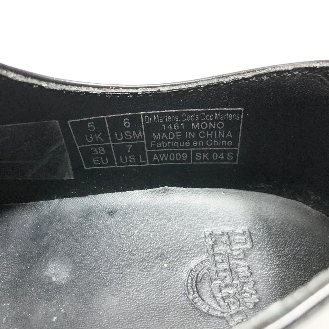 닥터마틴 1461 모노 UK5(240) 상품이미지10