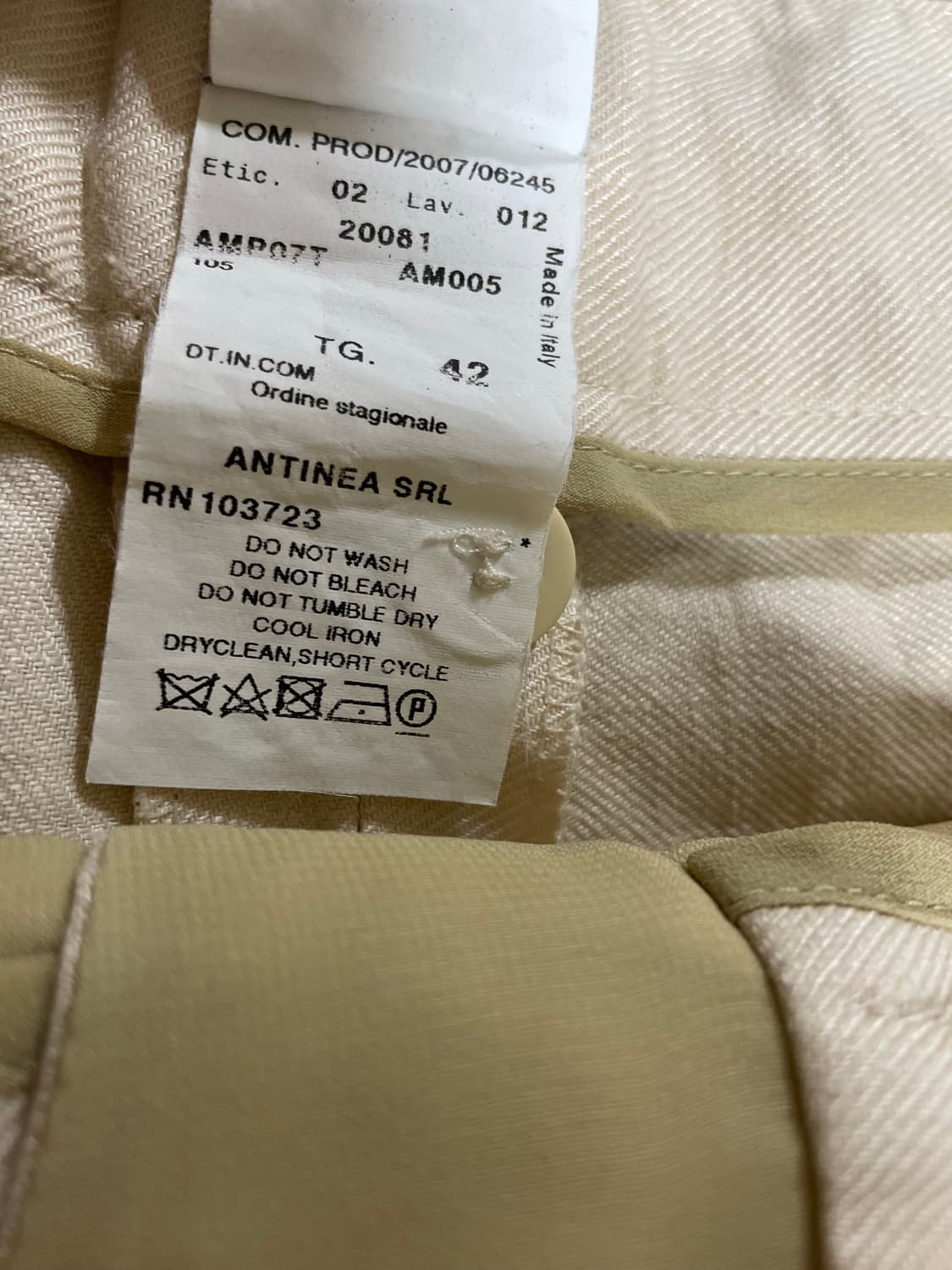 Armani Collezioni linen wide slacks 상품이미지5