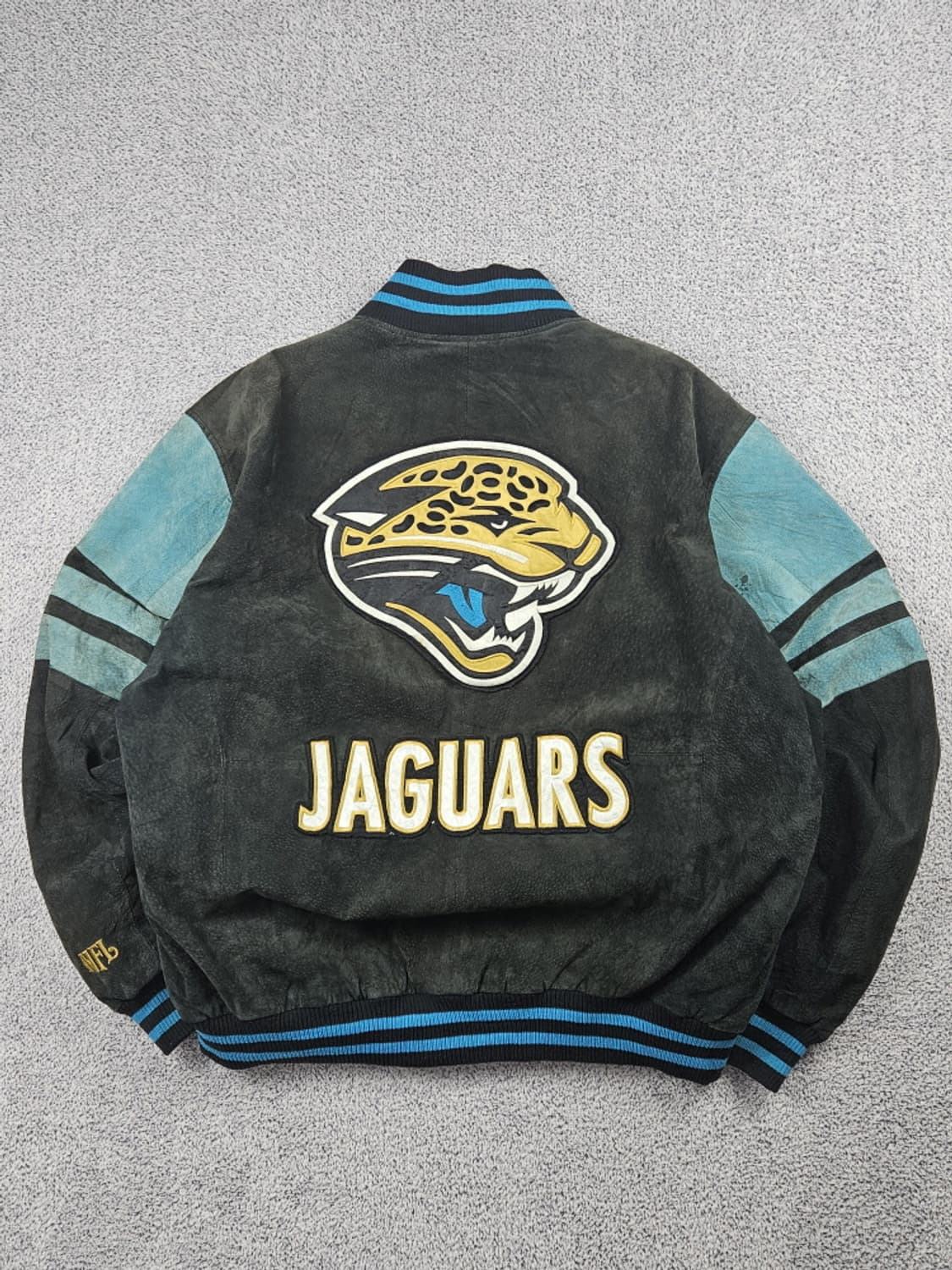 G-III 잭슨 빌 재규어스 팀 가죽 바시티 자켓 (XL) / 10437 상품이미지1