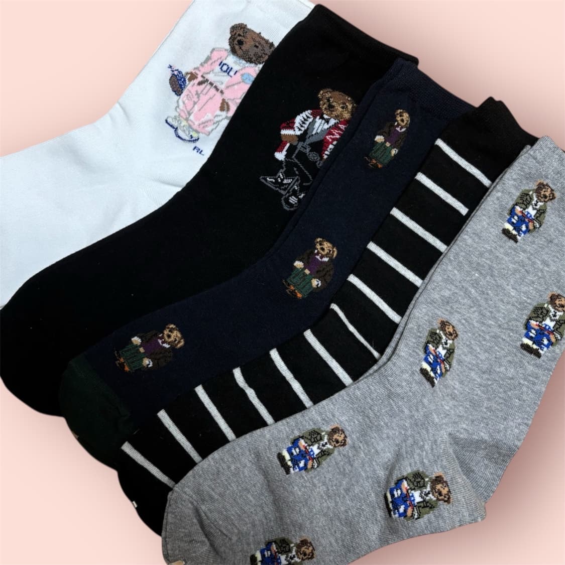 [새상품]폴로 랄프로렌 베어 여성 양말 세트 상품이미지2