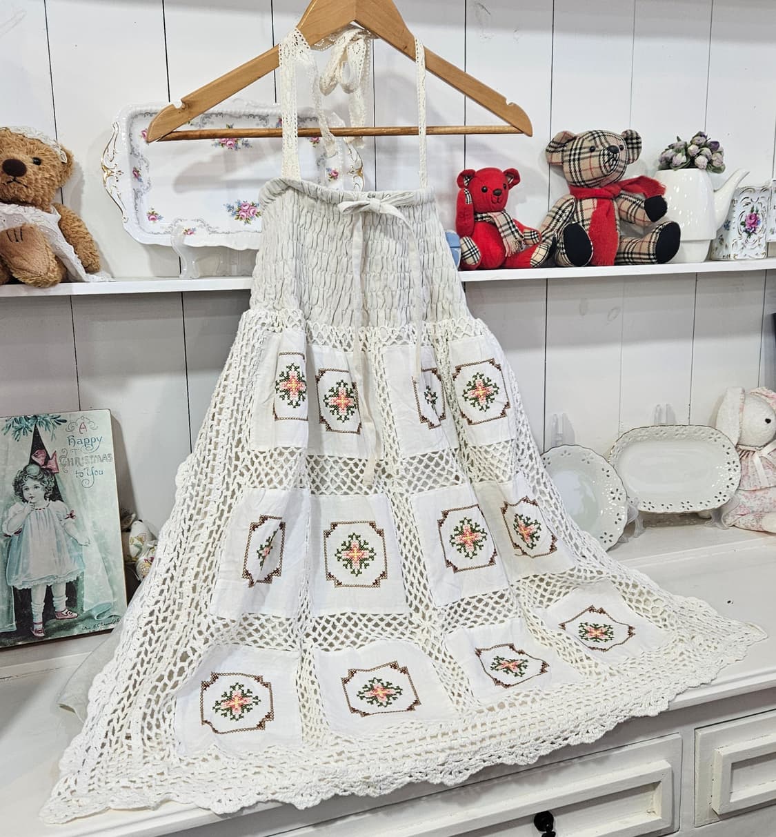 빈티지 아일렛 자수 크로쉐원피스 상품이미지2