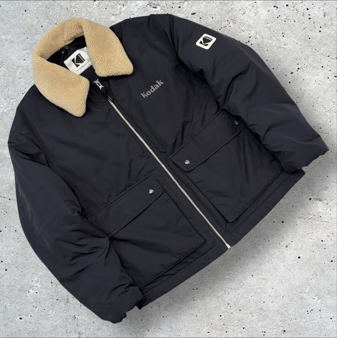 [S] 코닥 블랙 뽀글이 카라 패딩 점퍼 B874 상품이미지1