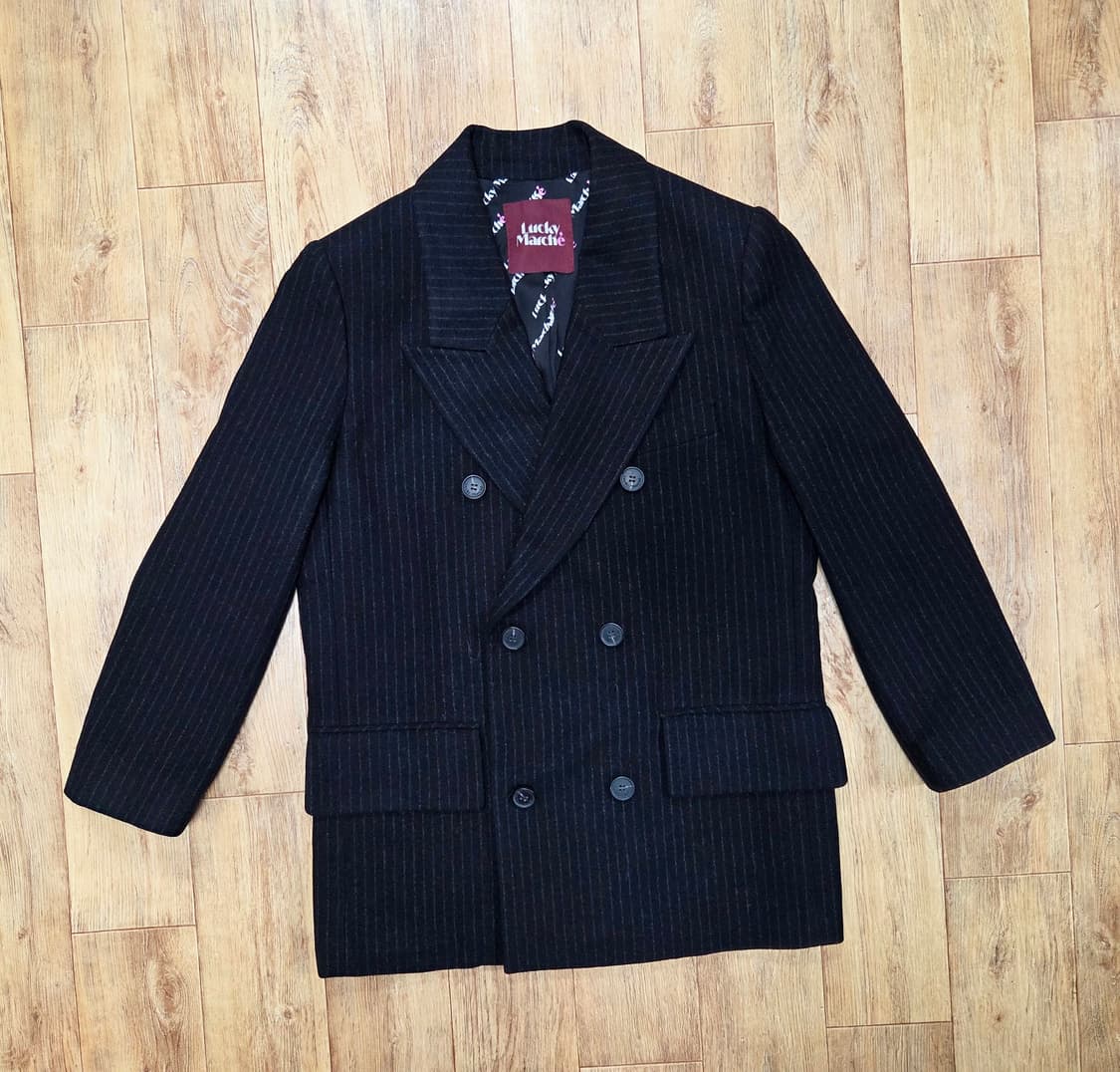 럭키마르쉐(LUCKY MARCHE) 오버사이즈 더블 울자켓 프리 새상품  상품이미지2