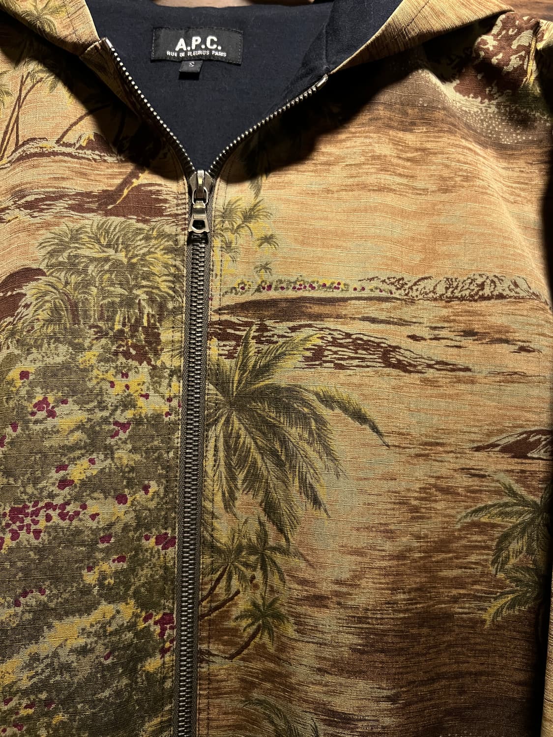 [S]90's A.P.C 아페쎄 아카이브 팜트리 비치 후드 자켓 상품이미지3