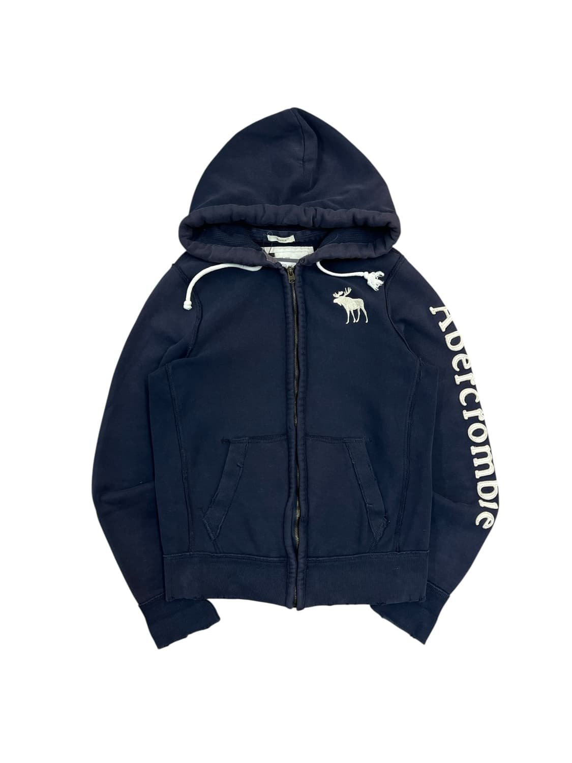 아베크롬비 기모 후드집업 네이비 M #csz3320 상품이미지3