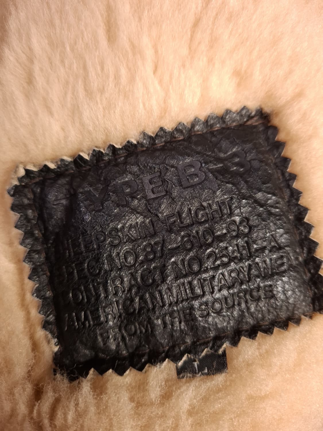 미공군 B-3 TYPE 리얼레더 항공 폭격기 무스탕 베스트 상품이미지5