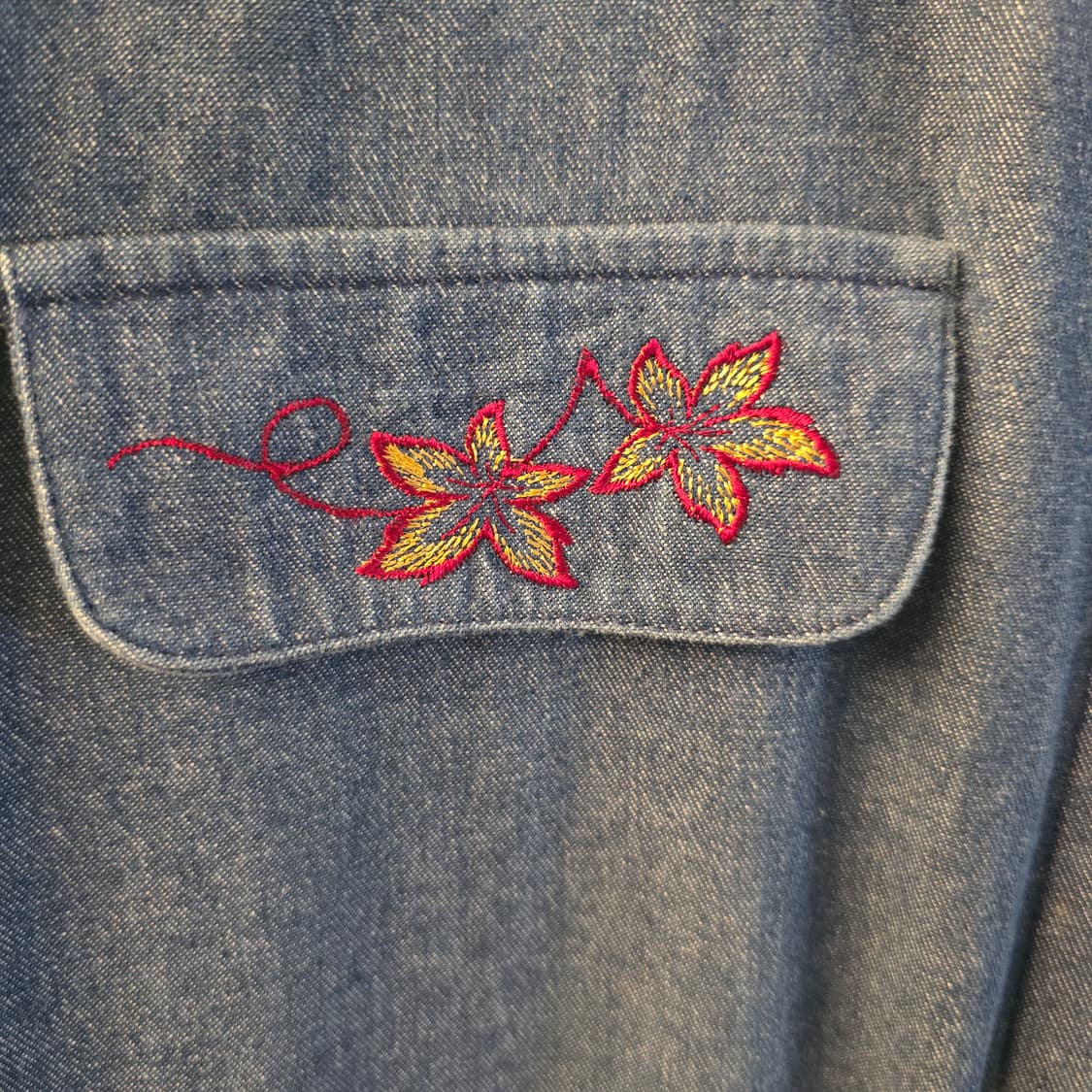 V HINTON 코트 자수 데님 원피스 캐나다 생산  상품이미지6