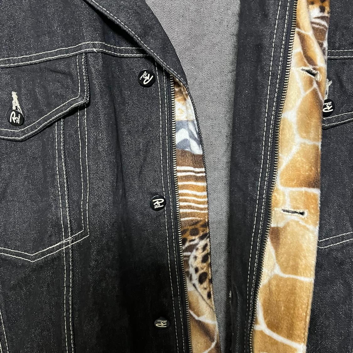 RAW BLUE 애니멀 트리커 자켓 XL 상품이미지9