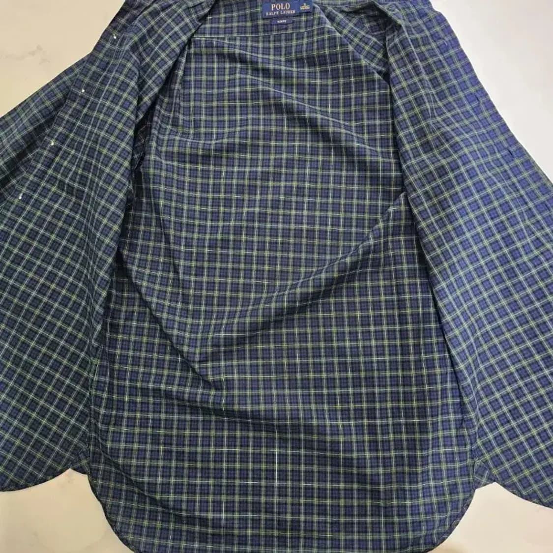 폴로 랄프로렌 남성 슬림핏 체크 셔츠 90 상품이미지4