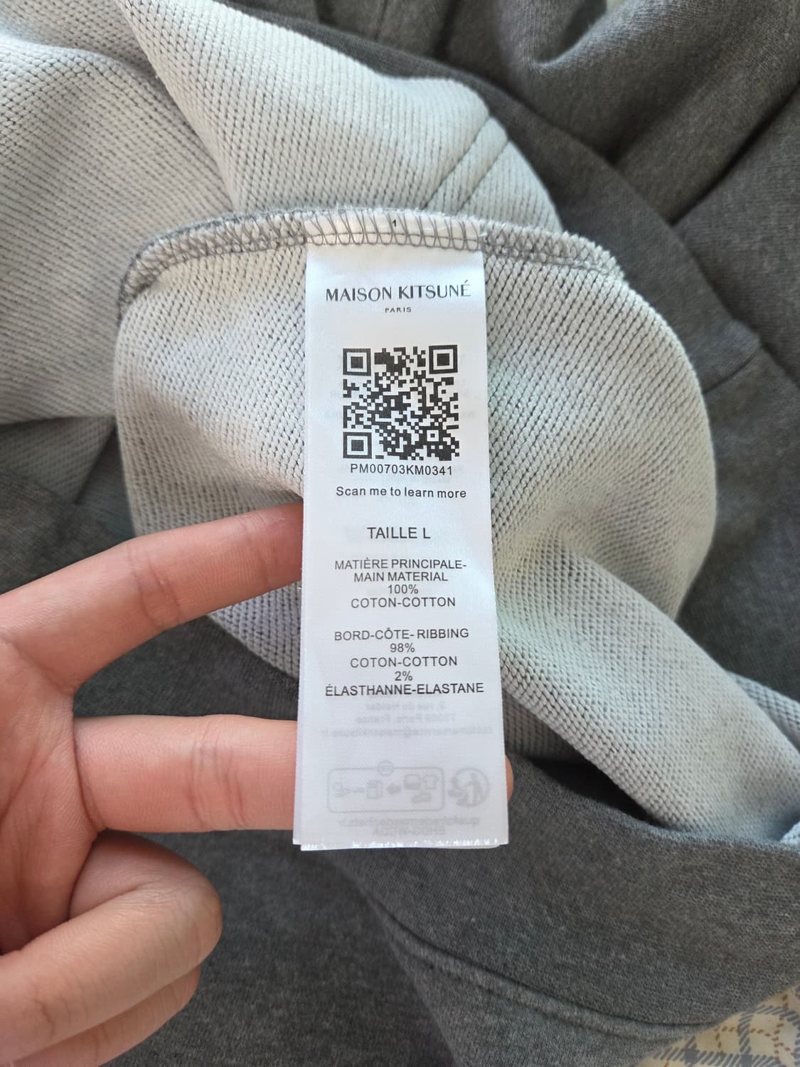 메종키츠네 후드티(L) 상품이미지4