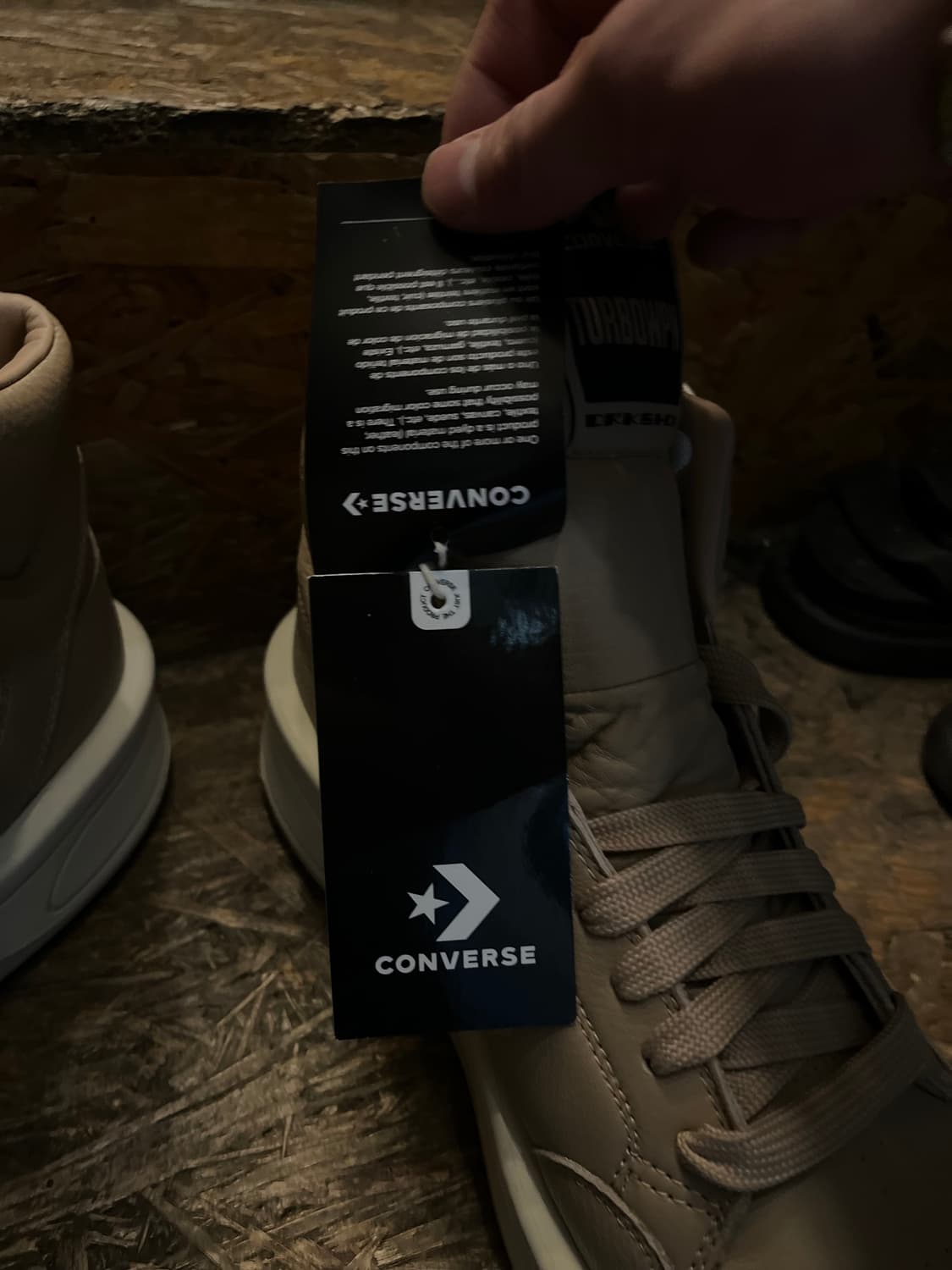 Rick Owens 컨버스 x 릭오웬스 터보웨폰 하이 베이지 285 상품이미지4