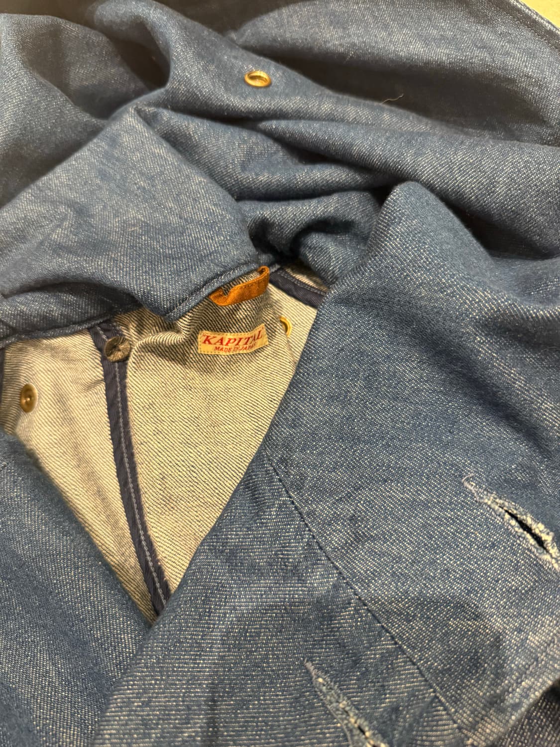 Kapital 데님 후드 트렌치 코트 상품이미지2