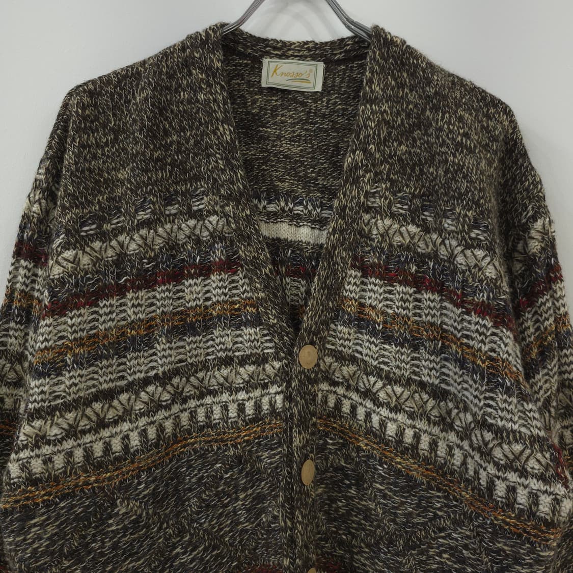 90년대 이탈리아산 패턴 니트 빈티지 가디건 상품이미지2