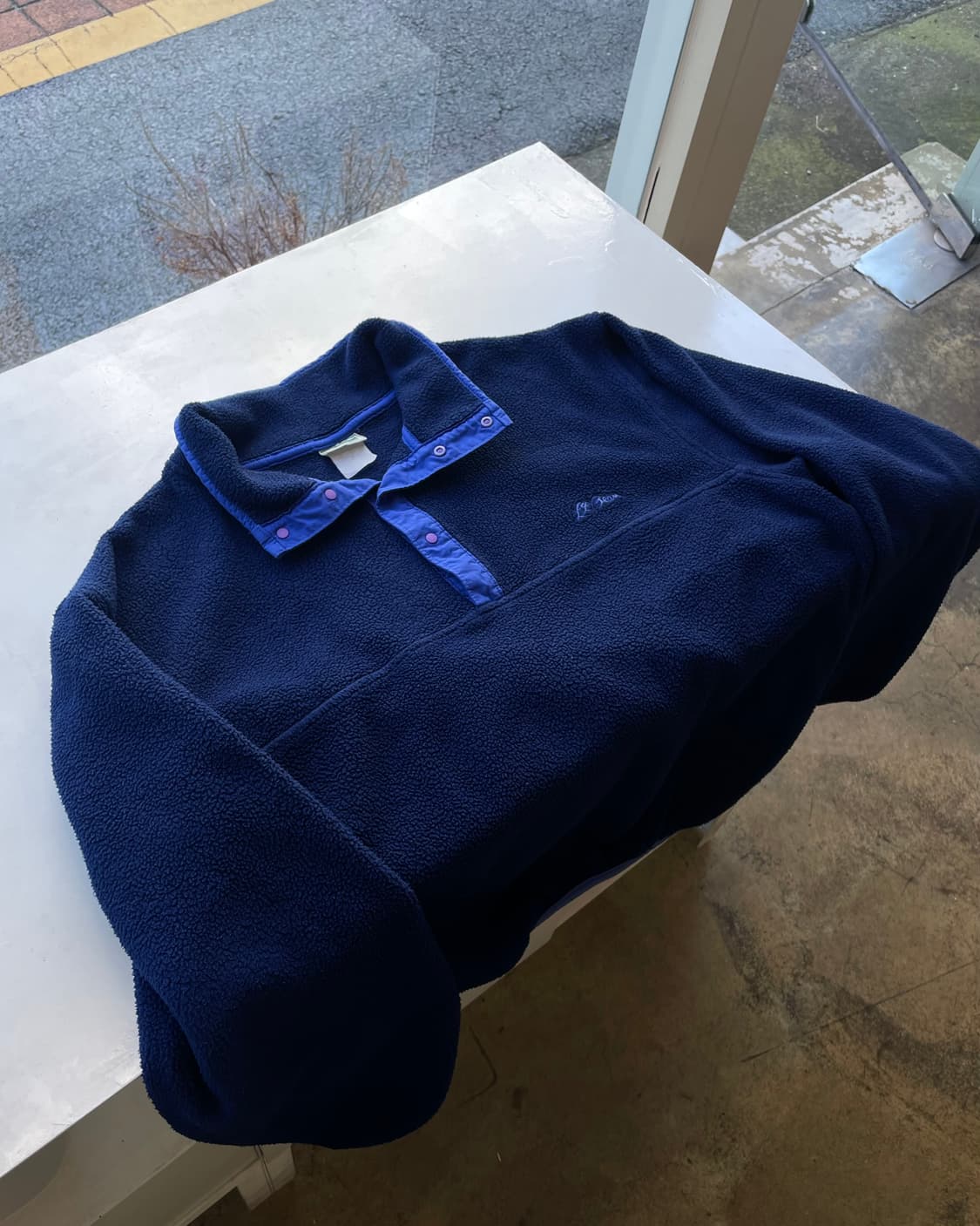 90s L.L. Bean fleece snap-T 엘엘빈 플리스 스냅티 상품이미지7