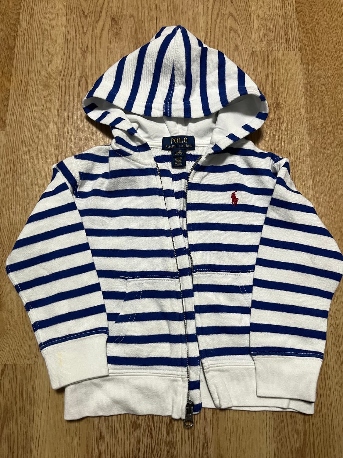 폴로 랄프로렌 키즈 스트라이프 후드집업 상품이미지1