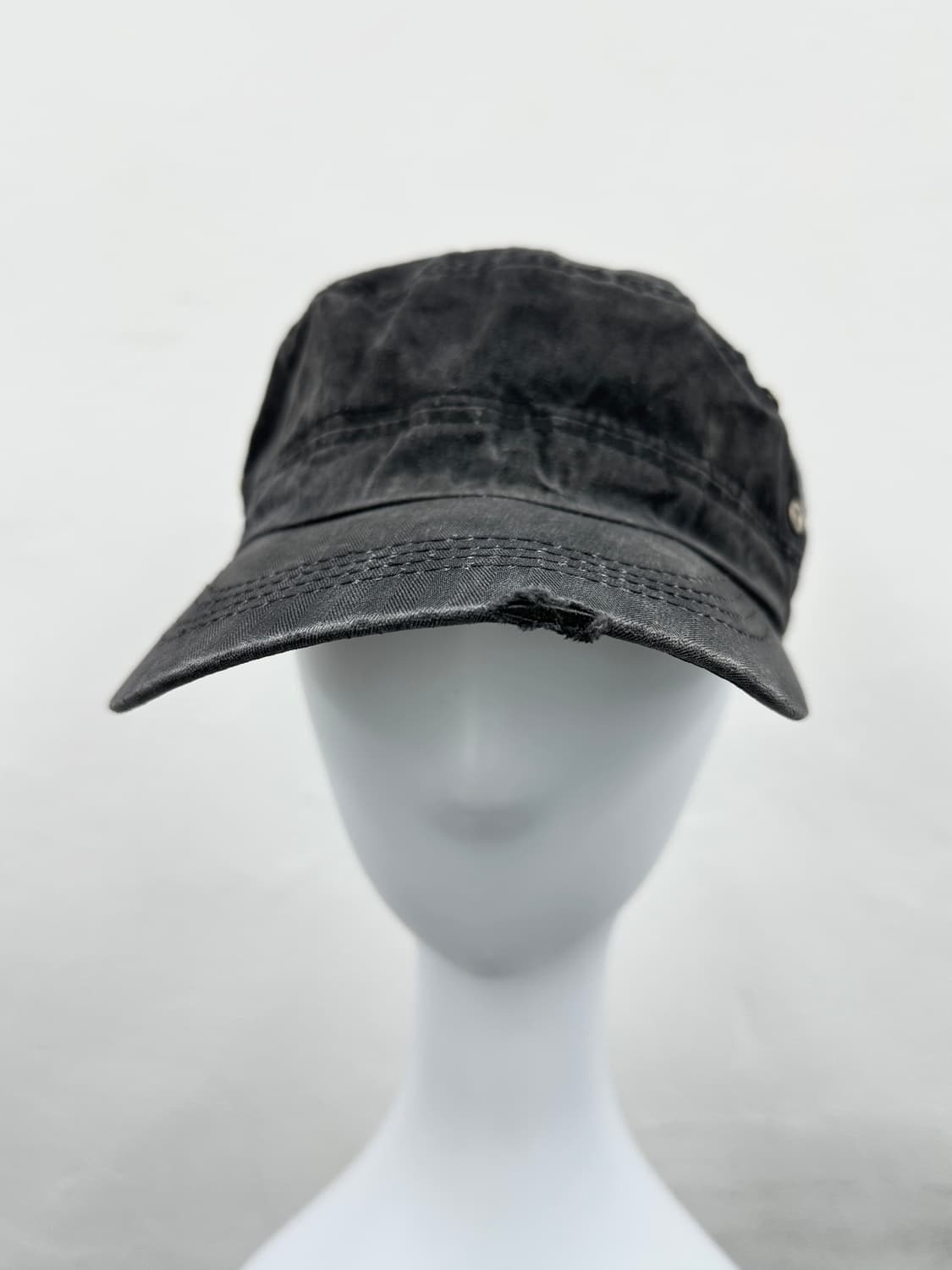Black washing denim point grunge cap 상품이미지7